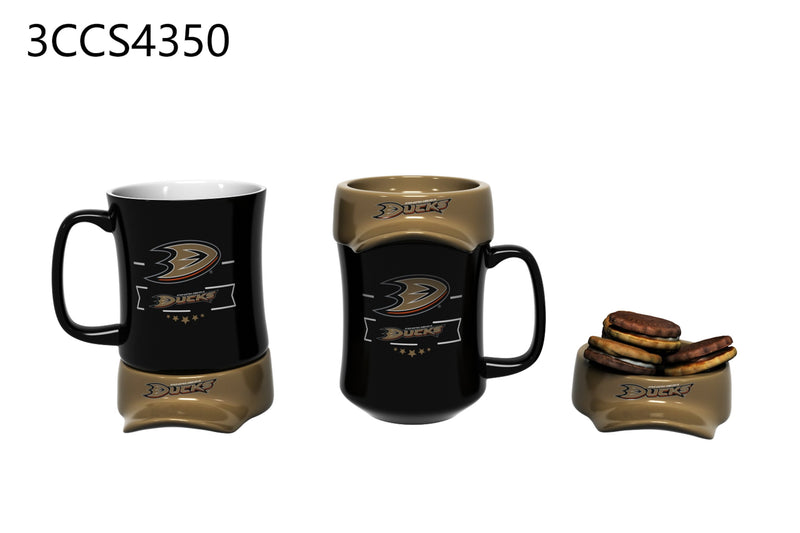 11oz. Ceramic Cup and Coaster Gift Set, Anaheim Ducks,3ccs4350