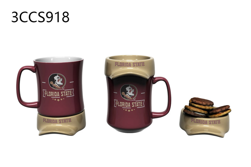 11oz. Ceramic Cup and Coaster Gift Set, Florida State University,3ccs918