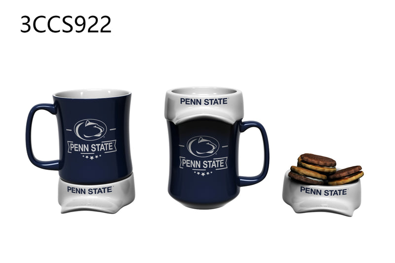 11oz. Ceramic Cup and Coaster Gift Set, Penn State,3ccs922