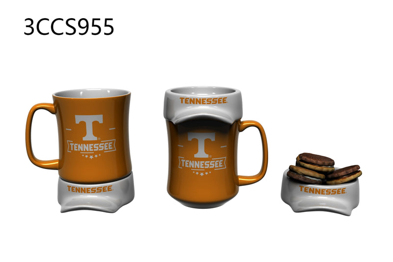 11oz. Ceramic Cup and Coaster Gift Set, University of Tennessee,3ccs955