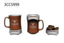 11oz. Ceramic Cup and Coaster Gift Set, University of Texas,3ccs999