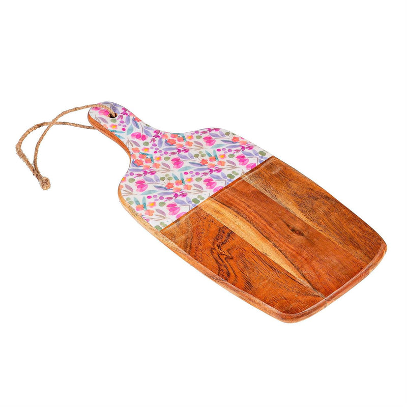 Petal Paradise Wood Cutting Board, 16"L