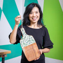 Olive Oasis Wood Cutting Board, 16"L