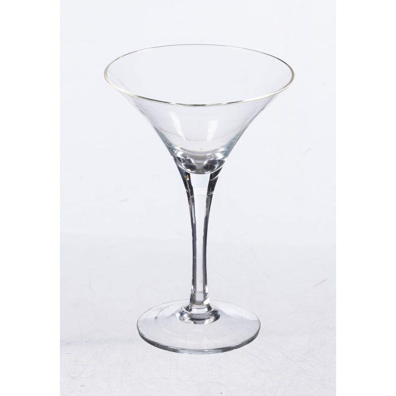 Evergreen Tabletop,Clear Martini Glass,4.7x7x4.7 Inches