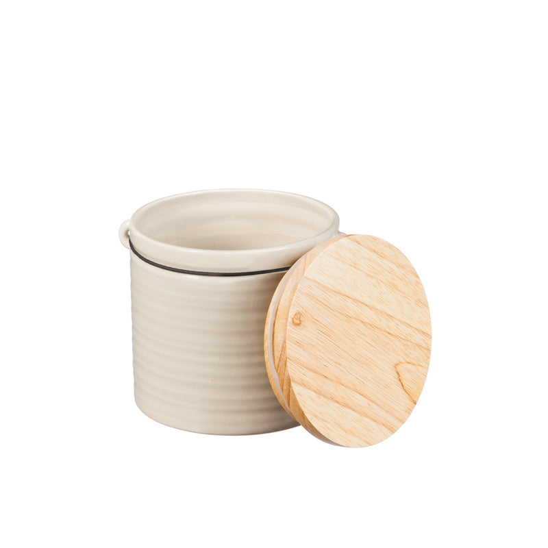 Ceramic Canisters, At Ease Traditional , Set of 3,3cnc6355