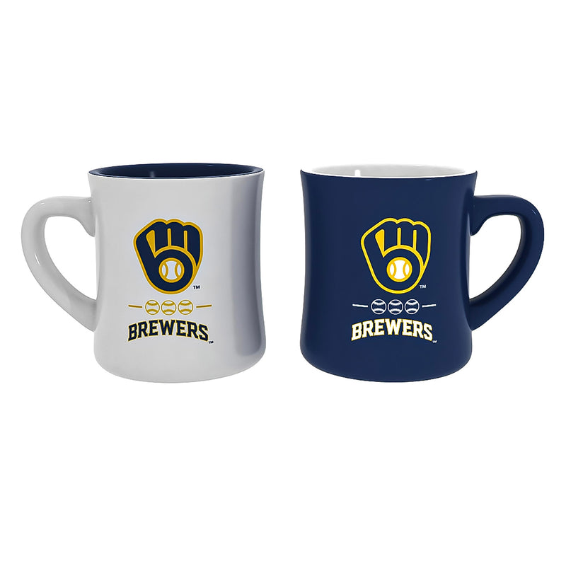 Milwaukee Brewers 10oz Ceramic Cup Set, 2pc