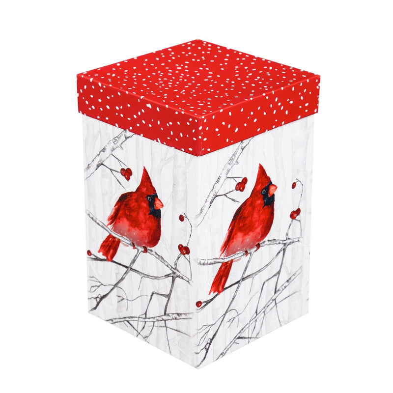 Ceramic Travel Cup, 17 OZ. ,w/box and Tritan Lid, Perching Cardinal,3ctc007309