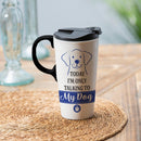 Today I'm Only Talk to My Dog Ceramic Perfect Cup, 17oz, Gift Box
