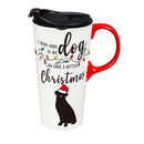 Pet Travel Cup Ceramic Perfect Cup, Dog, 17oz, Gift Box