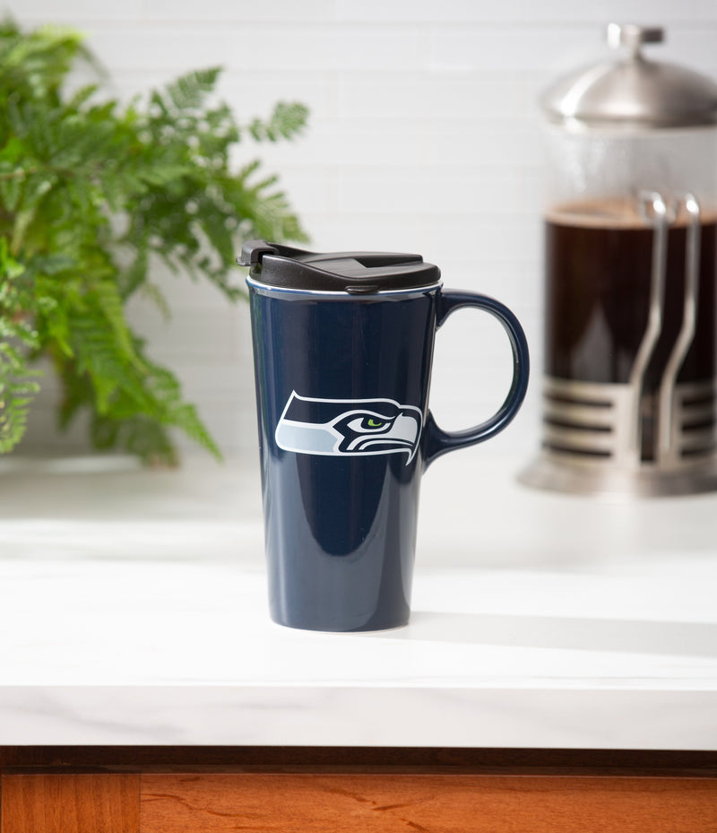 Seattle Seahawks, 17oz Boxed Travel Latte