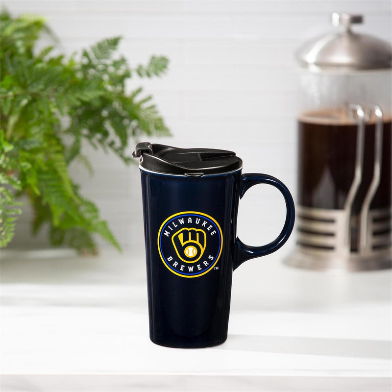Milwaukee Brewers Boxed Travel Latte Cup, 17oz