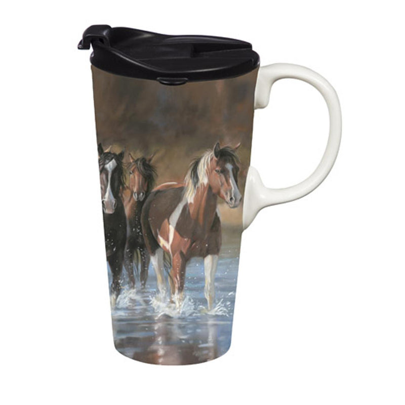 Ceramic Travel Cup, 17oz. w/box, Rush Hour