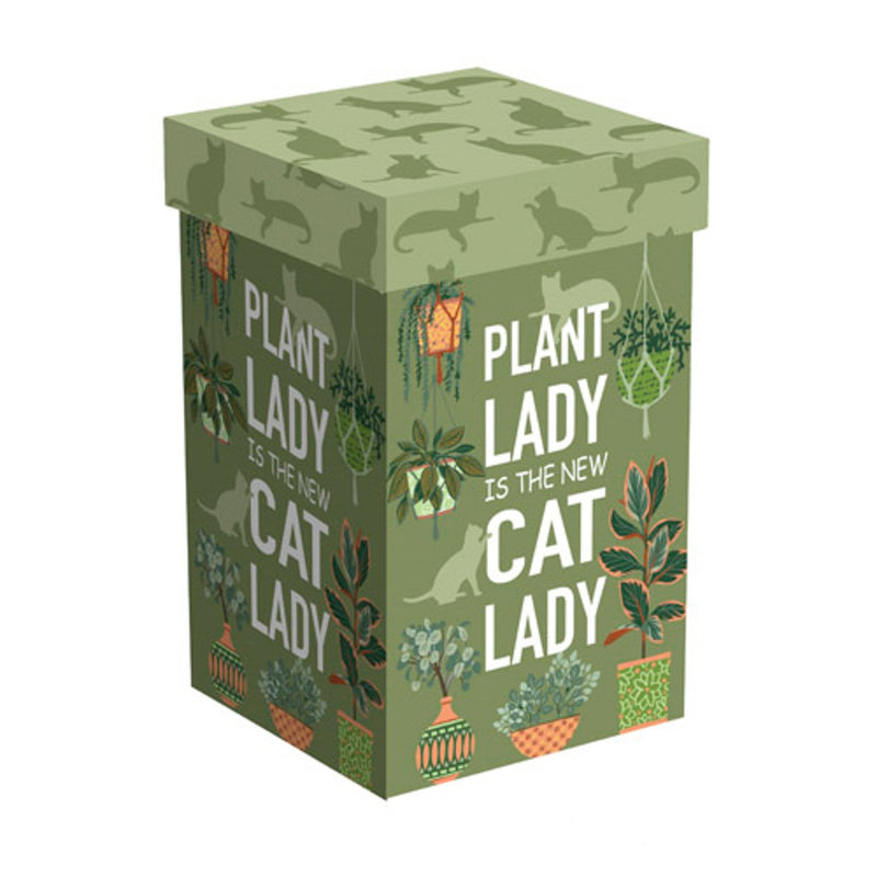 Ceramic Perfect Travel Cup, 17oz., w/ Gift Box, Plant Lady Is The New Cat Lady,3ctc100465