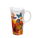 Monarch Butterfly and Friends Ceramic Perfect Cup, 17oz, Gift Box