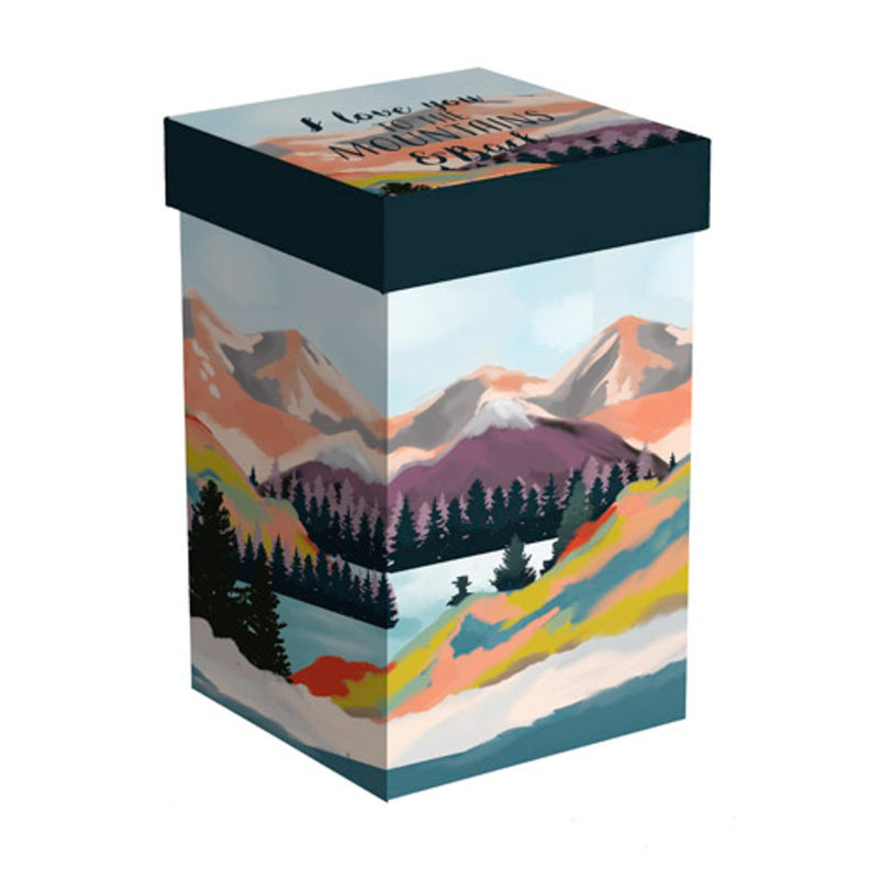 Ceramic Perfect Travel Cup, 17 oz., w/ Gift Box, I Love You to the Mountains,3ctc10122rw