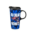 New England Patriots, Travel Latte, Justin Patten Logo