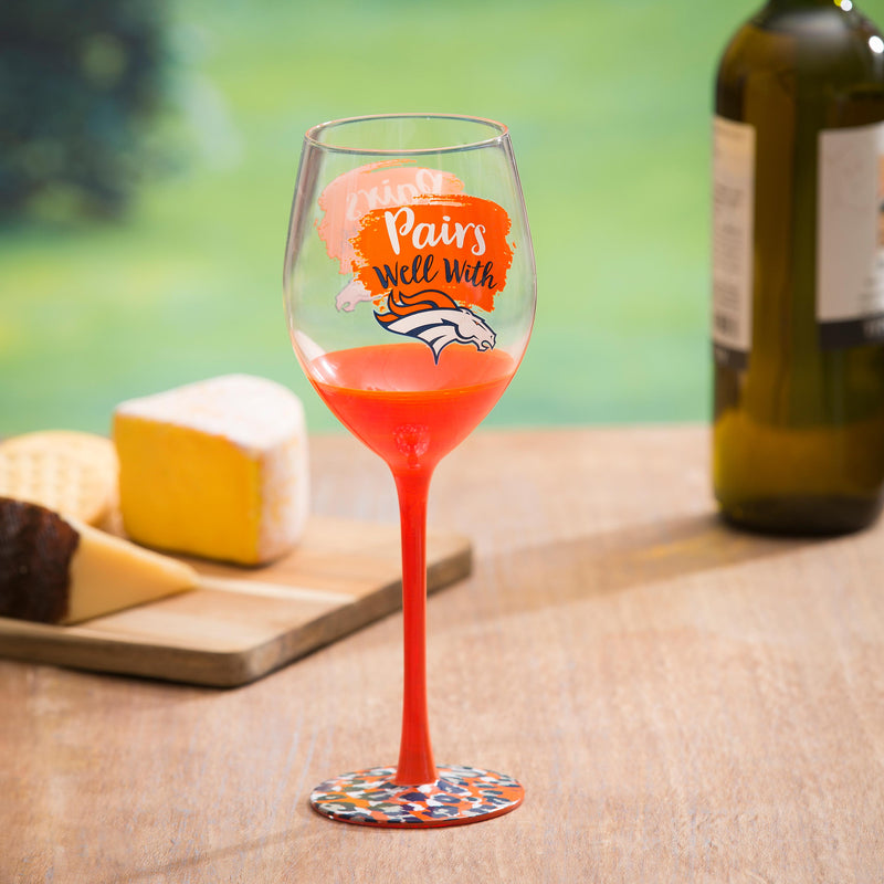 Denver Broncos, 17oz Boxed Stemware