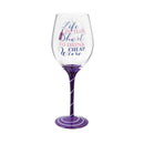 Wine Glass w/Box 17 oz., Life is Too Short to Drink Cheap Wine