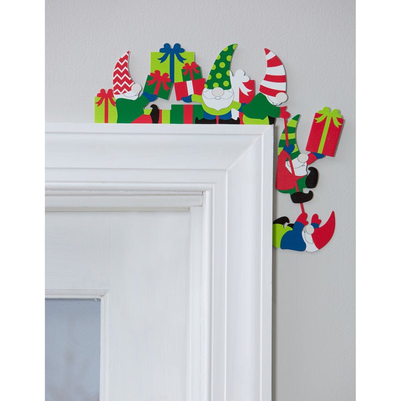 Metal Door Frame Décor, Gnome