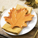 8" Ceramic Leaf Shaped Plate, 2 Asst. colors