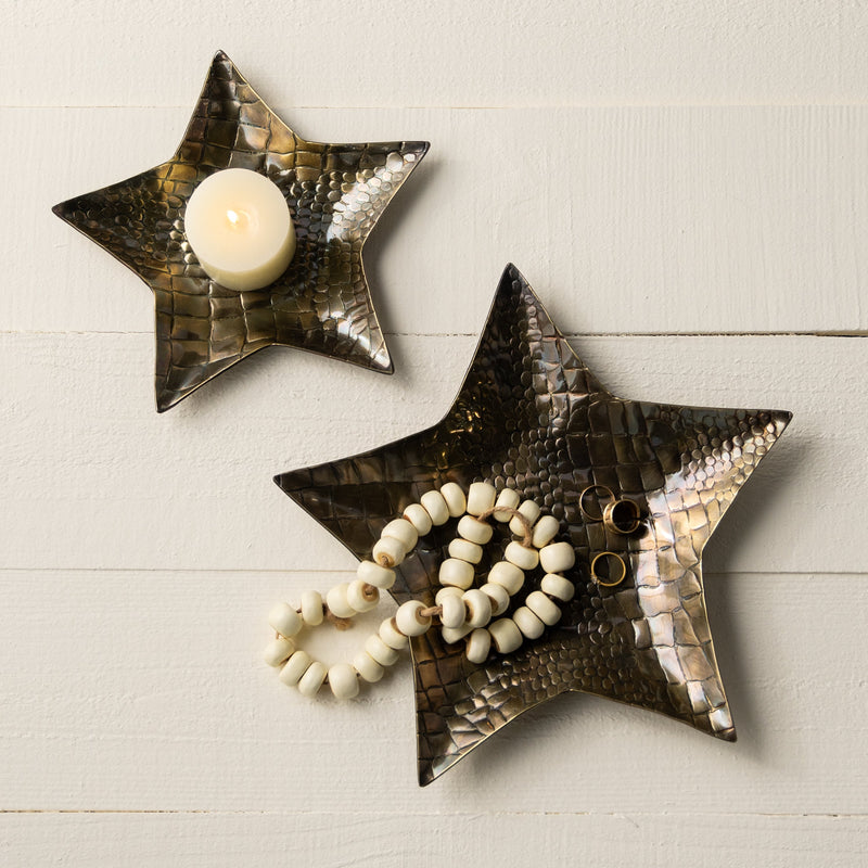 Metal Star Shaped Tray Set,3dhm006