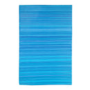 ReversibleWeather-resistant Rug 3'x5' Blue Stripe,3dm010arw