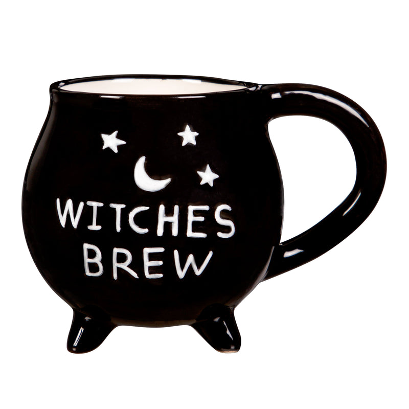 Ceramic Cup with Water Globe Topper w/ Gift Box, Witches Brew,3dwg027