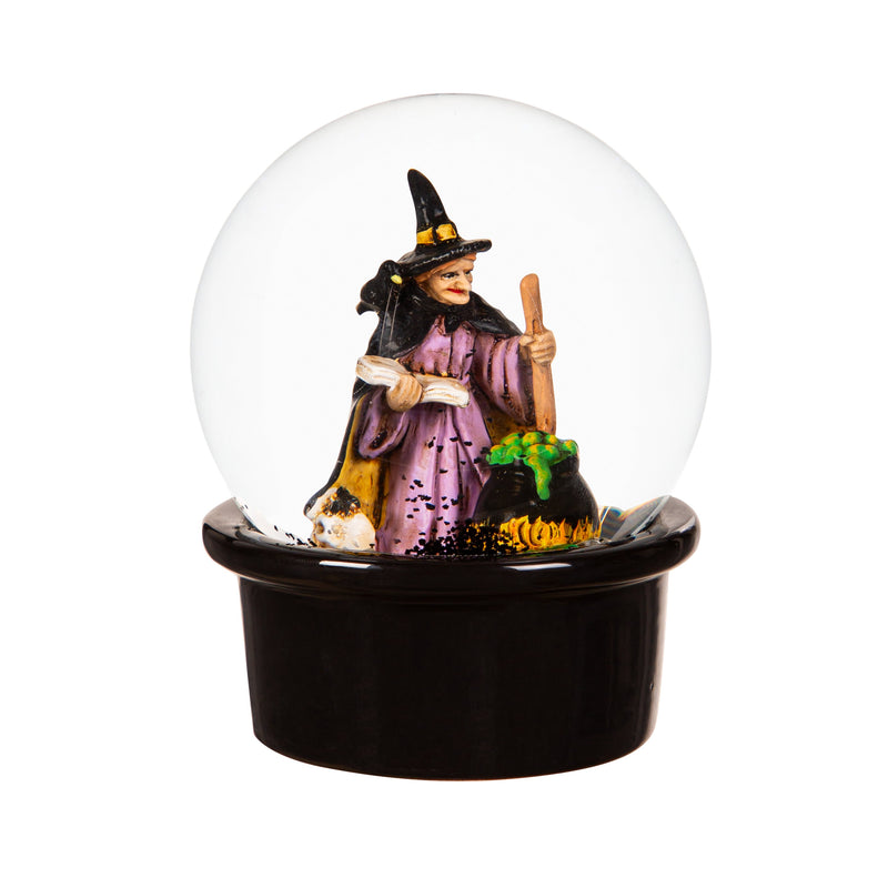 Ceramic Cup with Water Globe Topper w/ Gift Box, Witches Brew,3dwg027