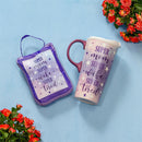 Super Mom Super Wife Super Tired Ceramic Perfect Cup and Compact Tote Giftset, 17oz, Gift Box