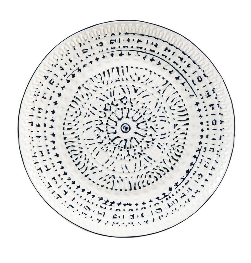 Ceramic Lunch Dinner Plate, Inkwell Collection