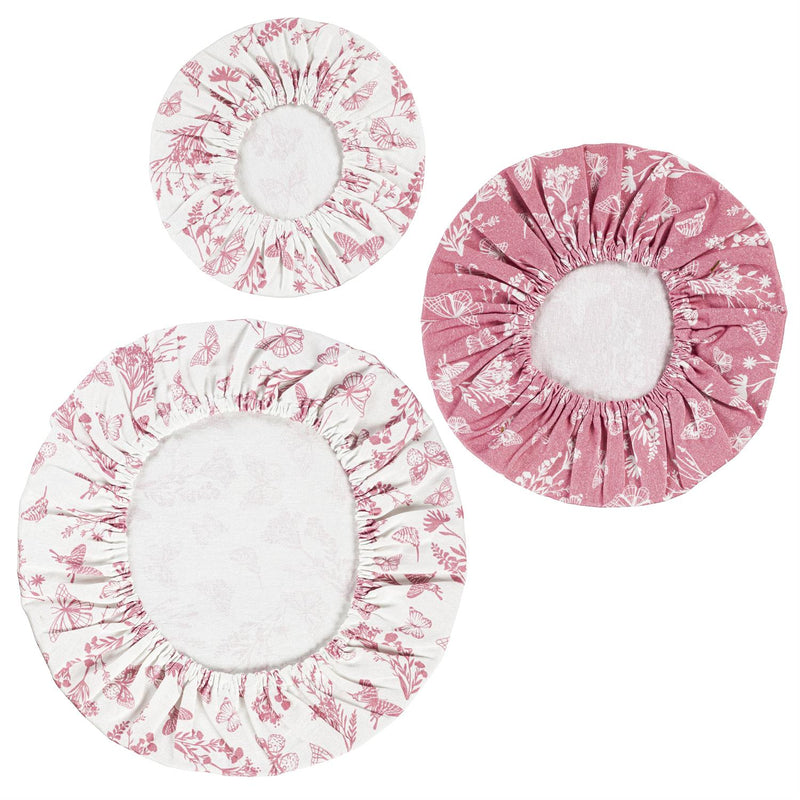 Fabric Bowl Cover Set, Set of 3, Butterfly Fields