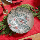 Joyful Traditions Bowl Glass Holly Serving Bowl, 11.5"