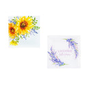 6" Glass Square Appetizer Plate, Lavender Fields,3gpl9862