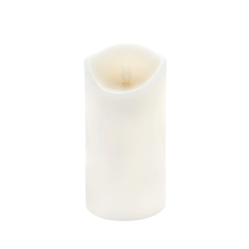 Ribbon Candy Scented LED Wax Pillar candle with moving wick and Timer Function,3led234