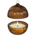 Woodland Storybook LED Table Décor Glass Round Candle with Flickering Flame, 5"H, Asst of 3