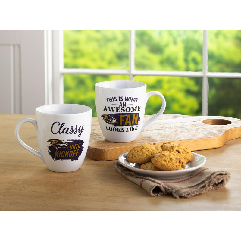 Baltimore Ravens, Ceramic Cup O'Java 17oz Gift Set