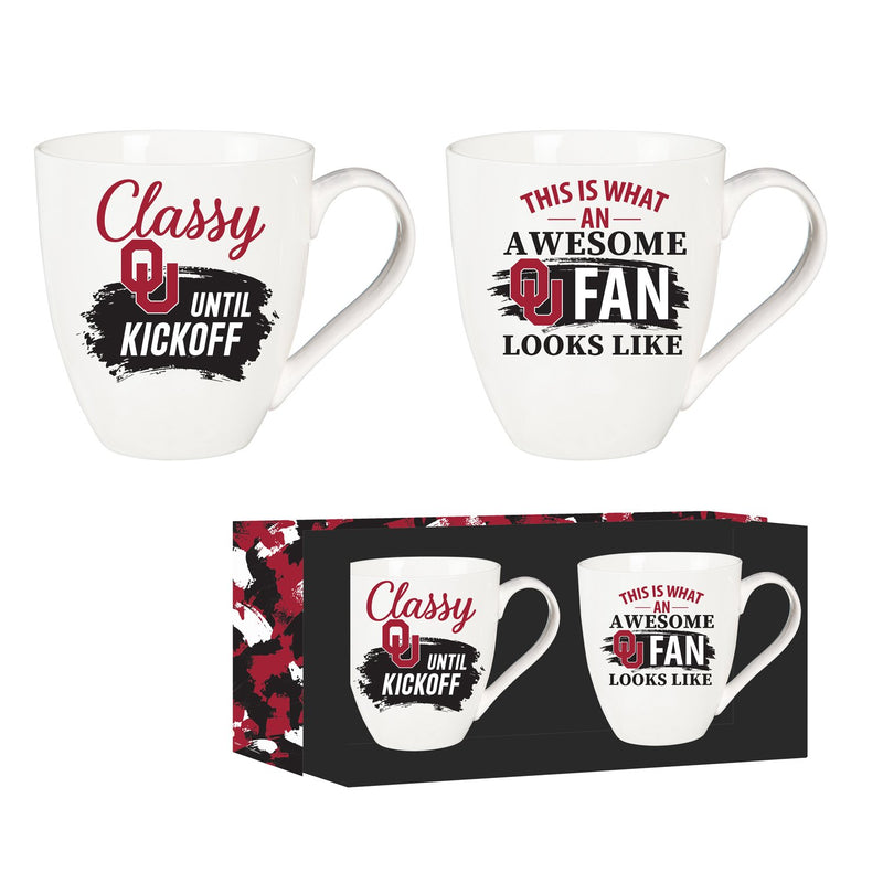 University of Oklahoma, Ceramic Cup O'Java 17oz Gift Set,3mcf974