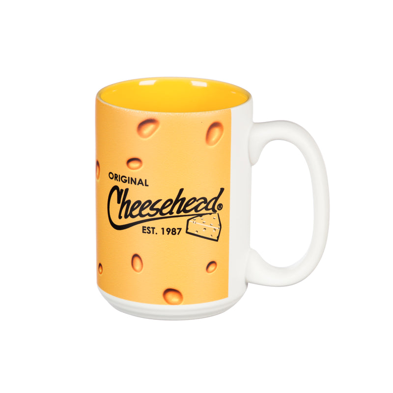 Evergreen Tabletop,Mighty Cup, 2 Tone, Cheesehead,3.3x4.5x3.3 Inches