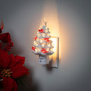 Ceramic Christmas Tree with Cardinals Nightlight,3ntc005