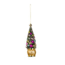 6" Bottle Brush Christmas Tree with Drum Base Ornament,3orn070
