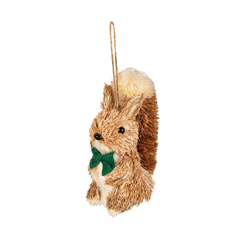 5.5" Natural Fiber Animal Ornament,3orn073