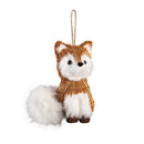 Woodland Storybook Ornament Natural Fiber Animal, 4.5"H, Asst of 2