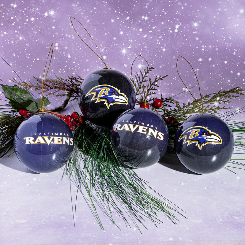 12pc Ornament Set, Baltimore Ravens,3ot3802os12