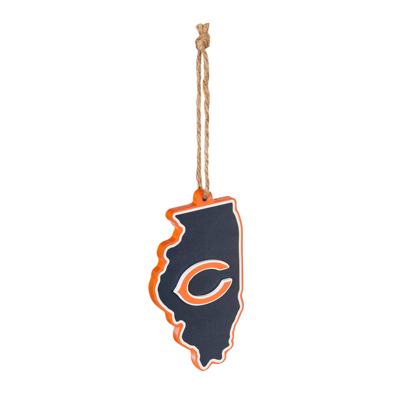 Chicago Bears, State Ornament,3ot3805state