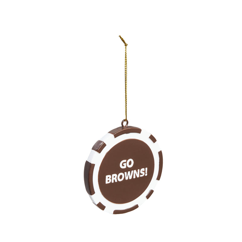 Game Chip Ornament, Cleveland Browns,3ot3807pc