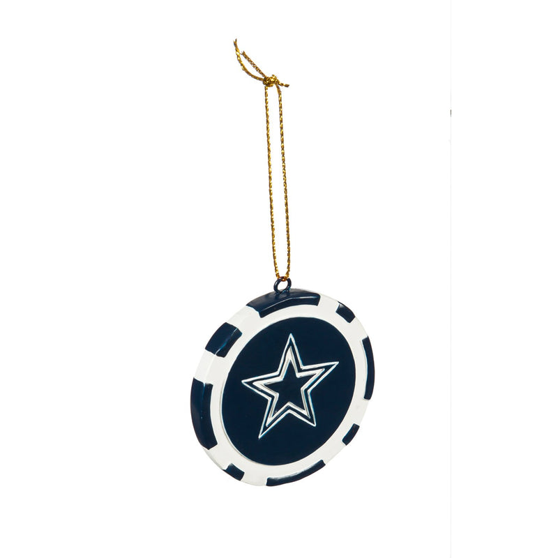 Game Chip Ornament, Dallas Cowboys,3ot3808pc