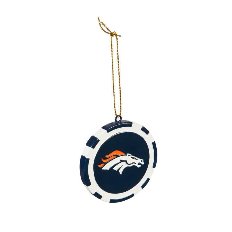 Game Chip Ornament, Denver Broncos,3ot3809pc