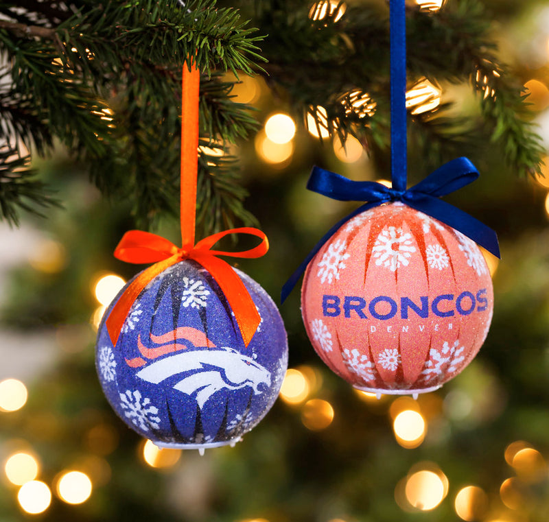 LED Boxed Ornament Set of 6, Denver Broncos,3ot3809