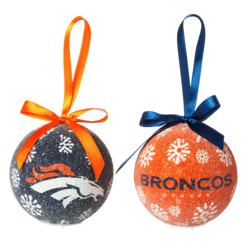 LED Boxed Ornament Set of 6, Denver Broncos,3ot3809