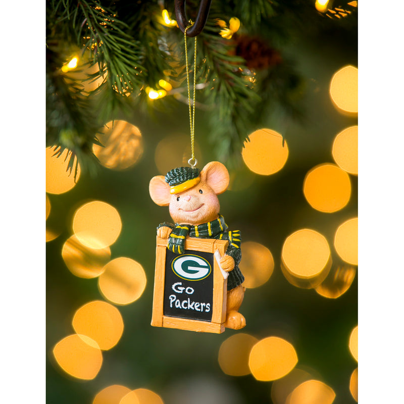 Green Bay Packers, Holiday Mouse Ornament,3ot3811mou